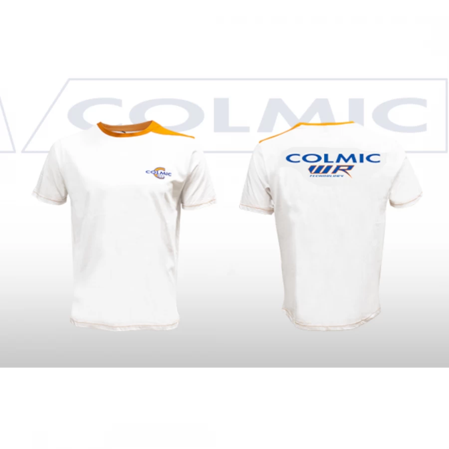 Camiseta Manga Corta Blanca-Naranja WR