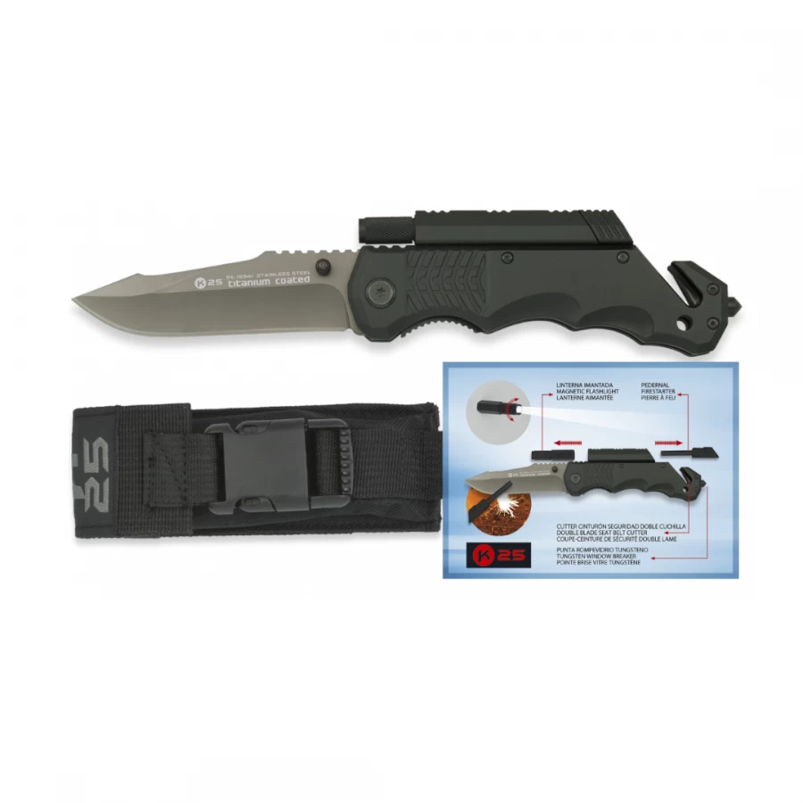 Navaja K25, Pedernal / Linterna Negra