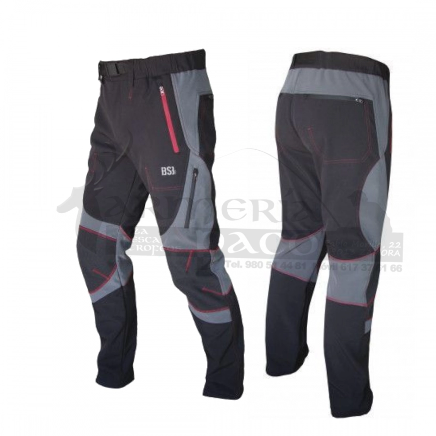 Pantalon Soft Shell Gris/Negro