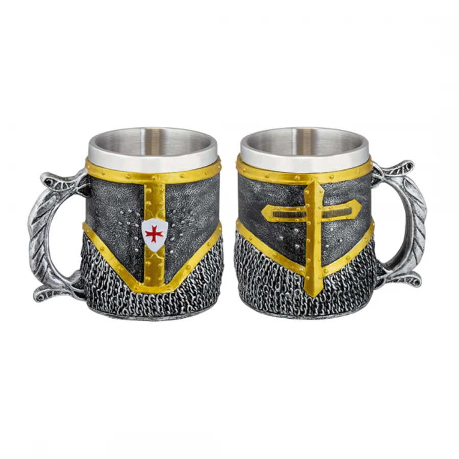 Taza Resina Templaria Cota de Malla