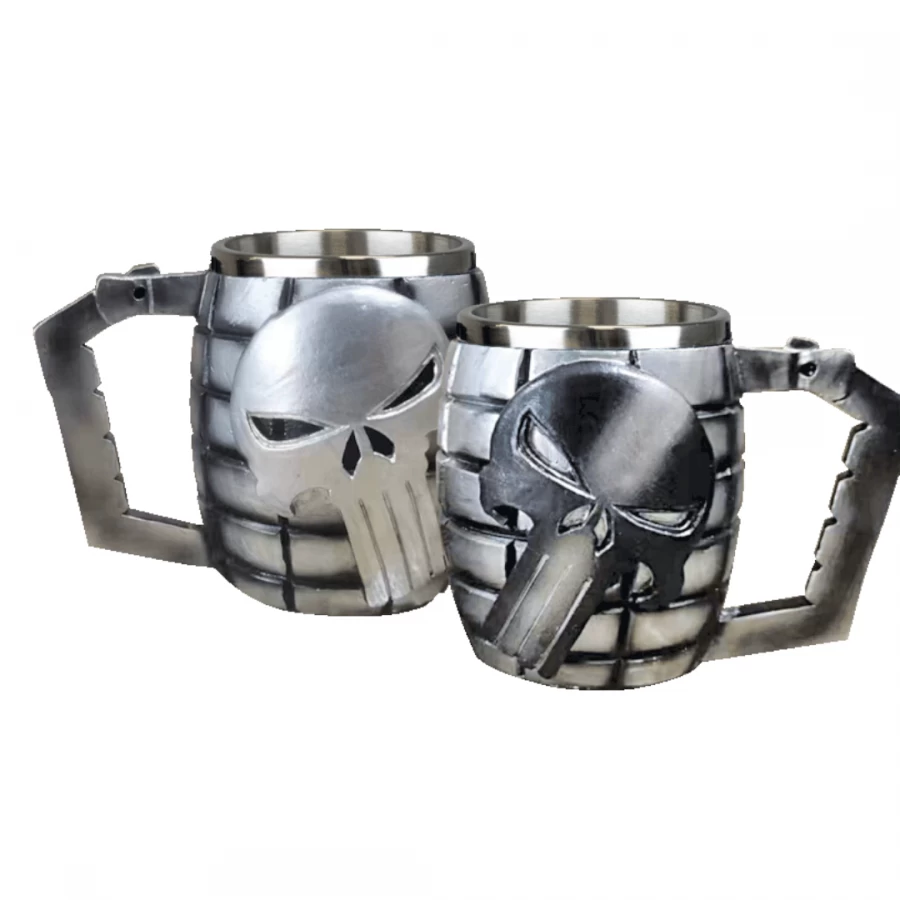 Taza Resina Calavera Tole10s