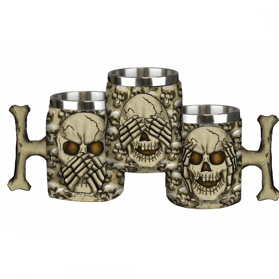 taza resina Tole10 3 calaveras