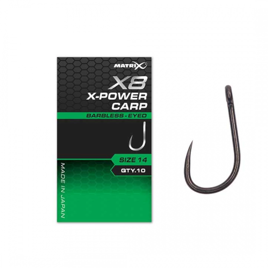 X8 X-Power Carp Barbless - Eyed